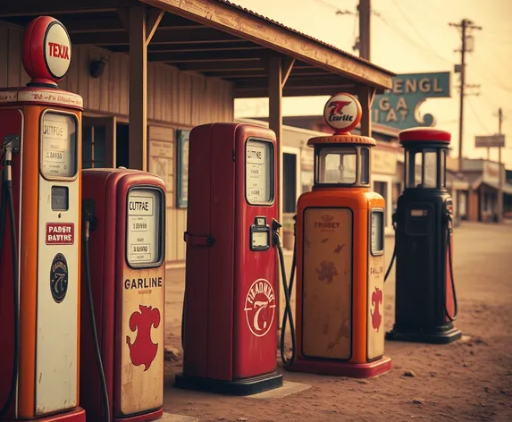 vintage gas pumps