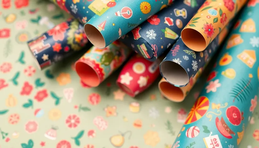 wrapping paper rolls