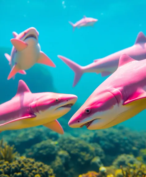 pink sharks