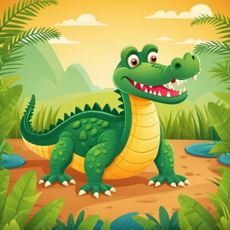 cartoon crocodile