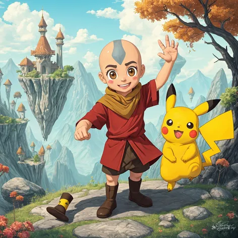 Aang pikachu