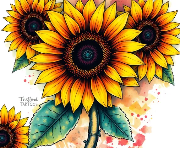 sunflower tattoos