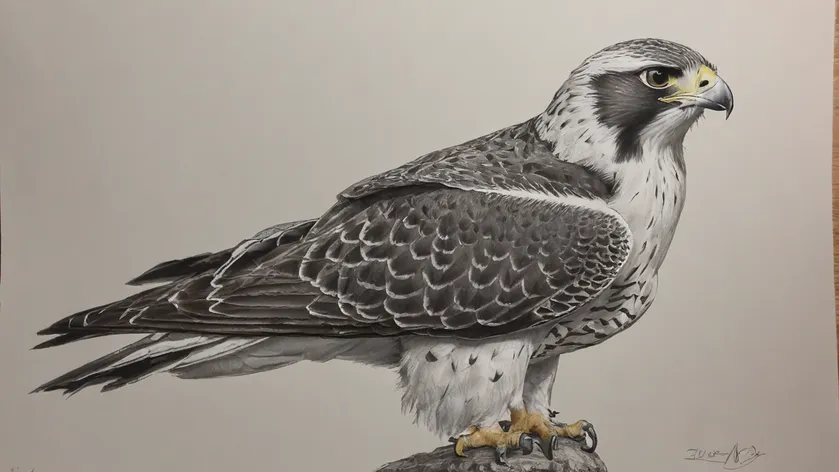 falcon drawing