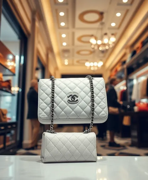 white chanel bag