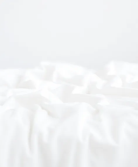 bedding in white