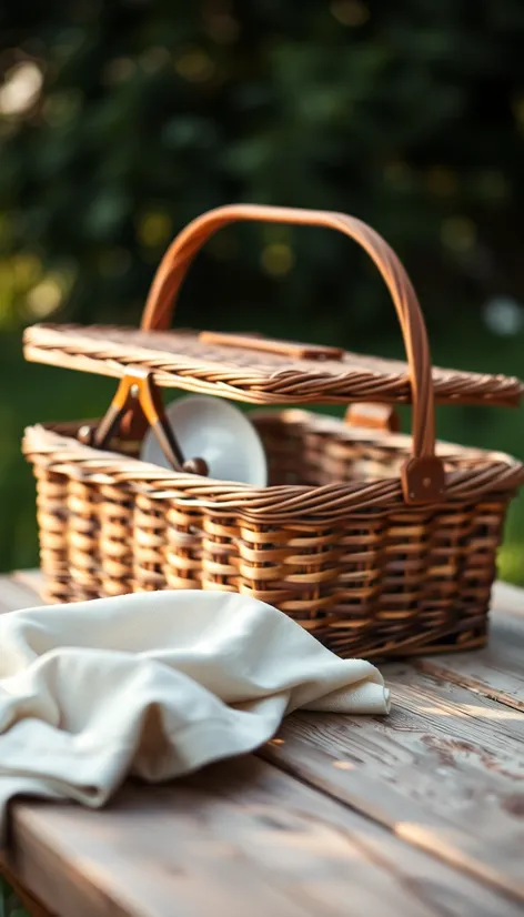 vintage picnic basket