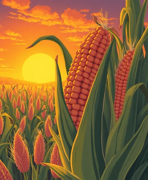 corn drawing