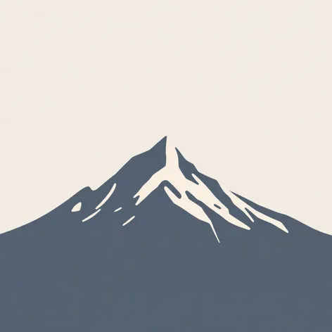 minimalist mountain art