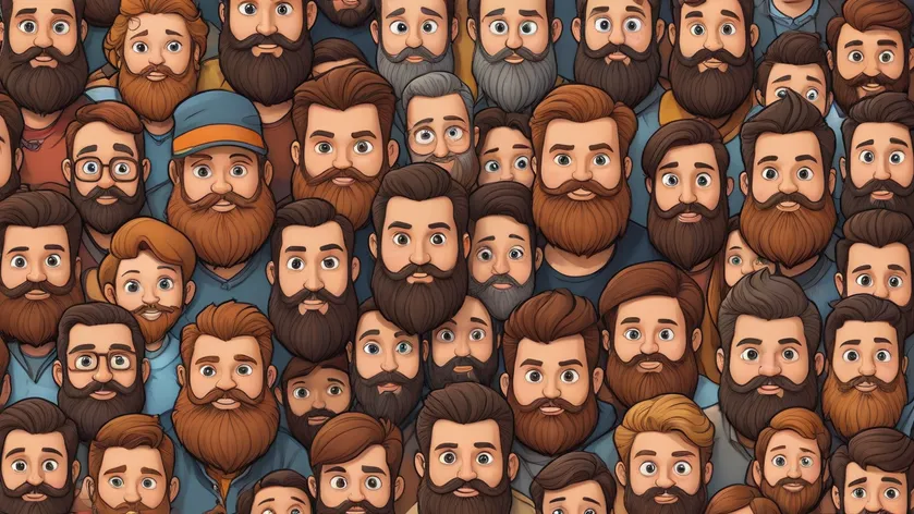 cartoon characters with beards