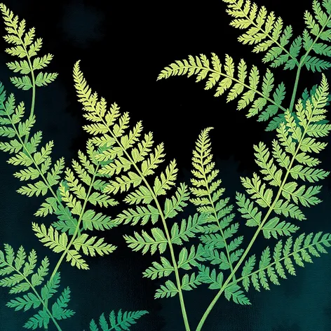 painted fern clipart