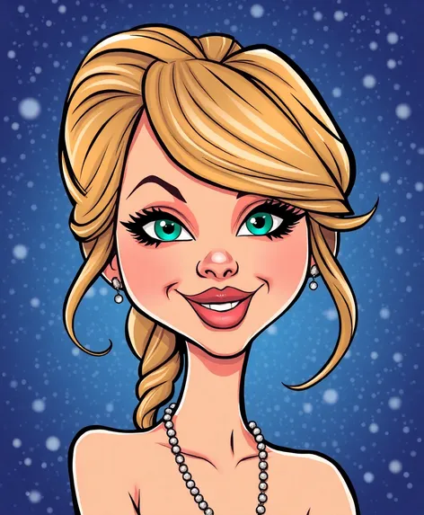 caricature of taylor swift