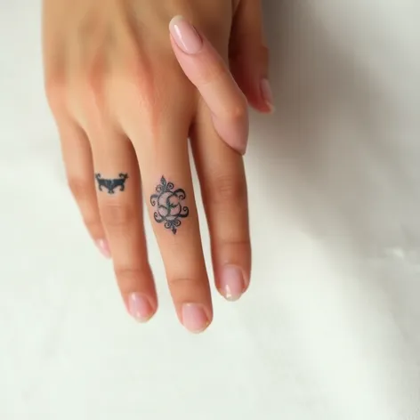 girly finger tattoos