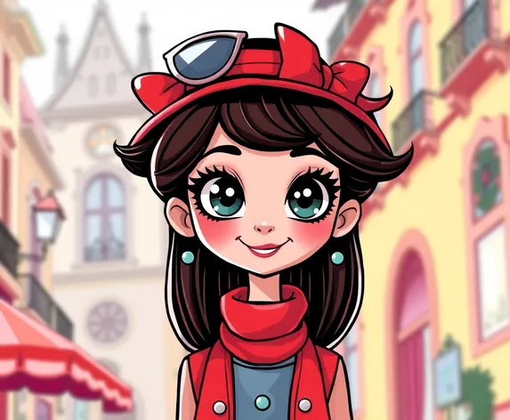 ai italian girl cartoon