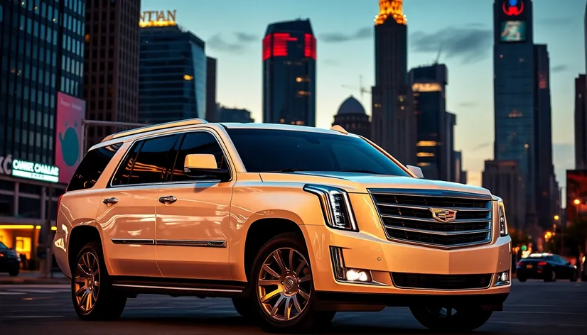 white cadillac escalade