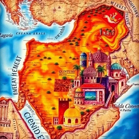 middle east map grade