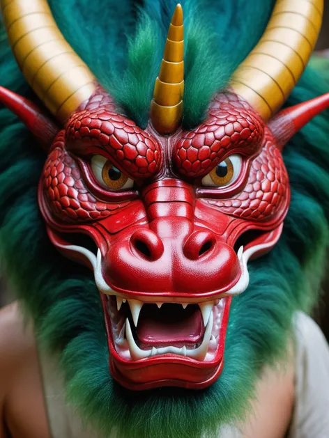 chinese dragon face