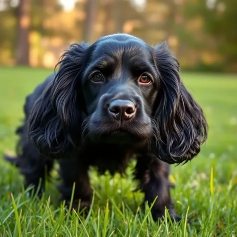 dogs cocker spaniel black