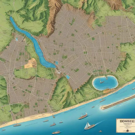 map of honolulu