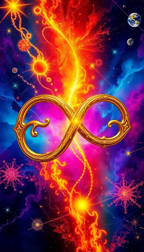 golden infinity symbol