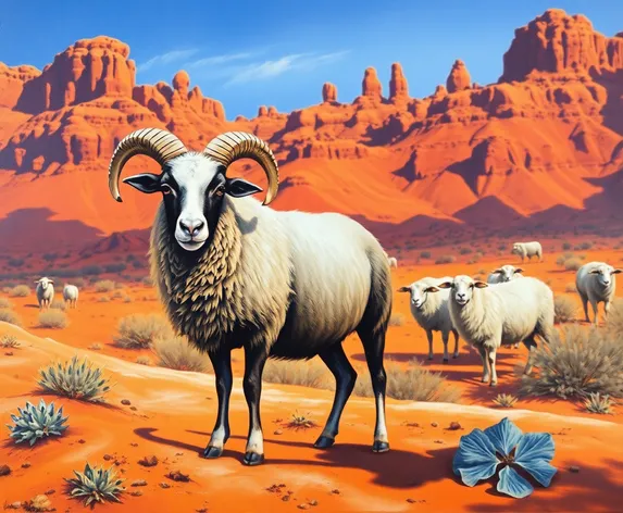 painted desert sheep