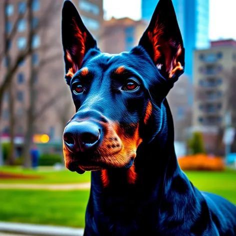 dobermann colors blue