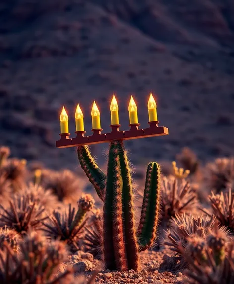 cactus menorah