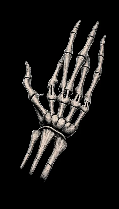 skeleton hand tattoo