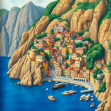 amalfi coast italy map