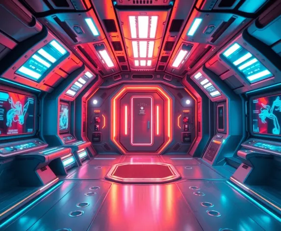 intertior space ship background