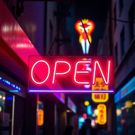 neon open sign