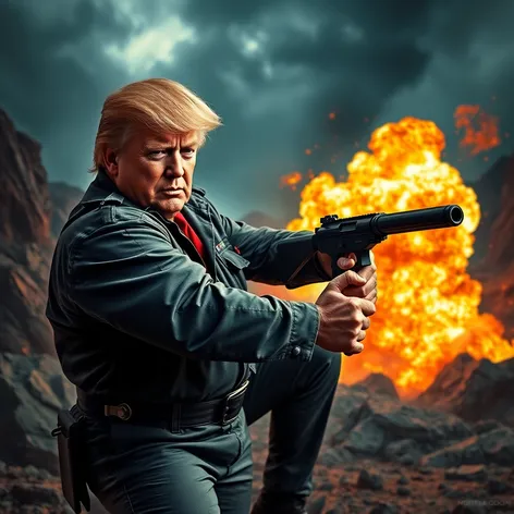 trump as rambo