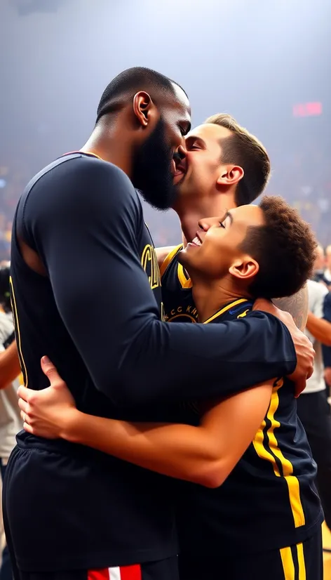 lebron james kiss steph