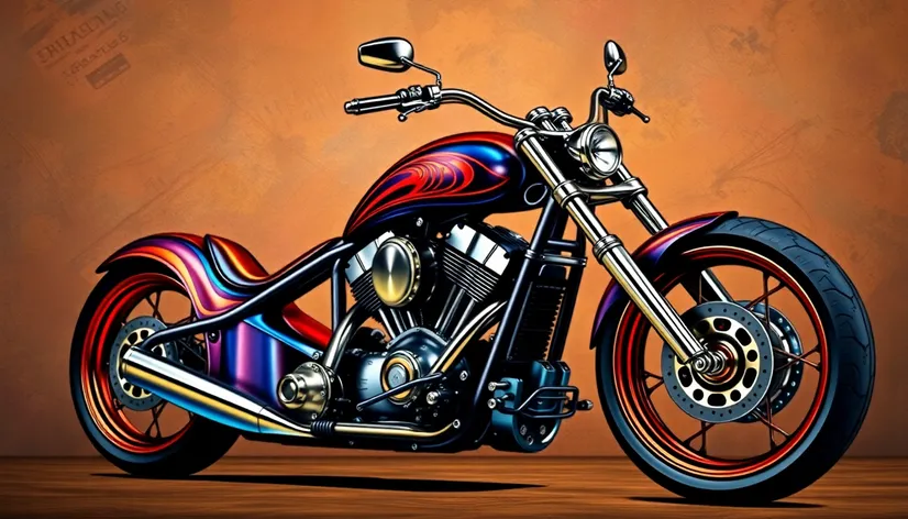 custom chopper motorcycle