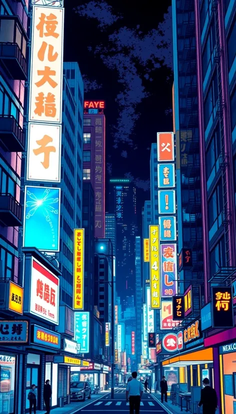 manga city background