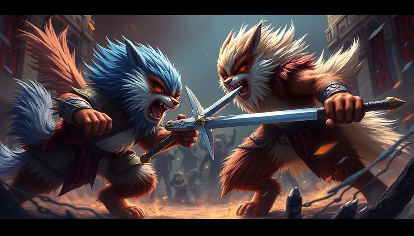 furries fighting image