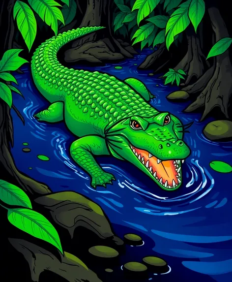 crocodile clipart