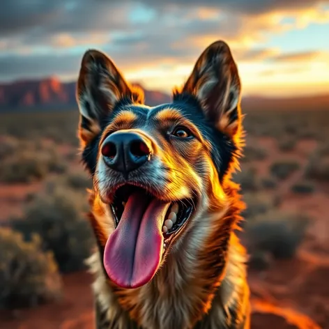 blue tongue dog