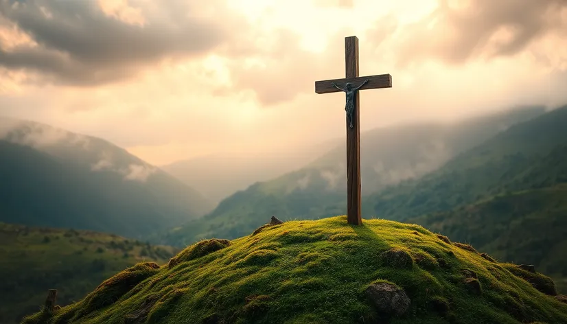 cross on hill