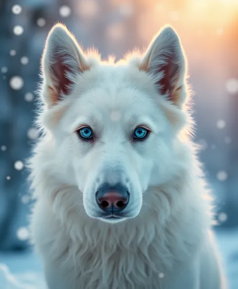 white shepherd siberian husky