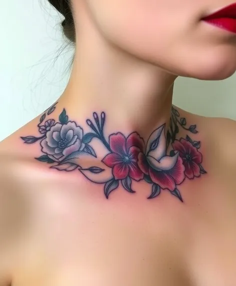 collar bone tattoos for