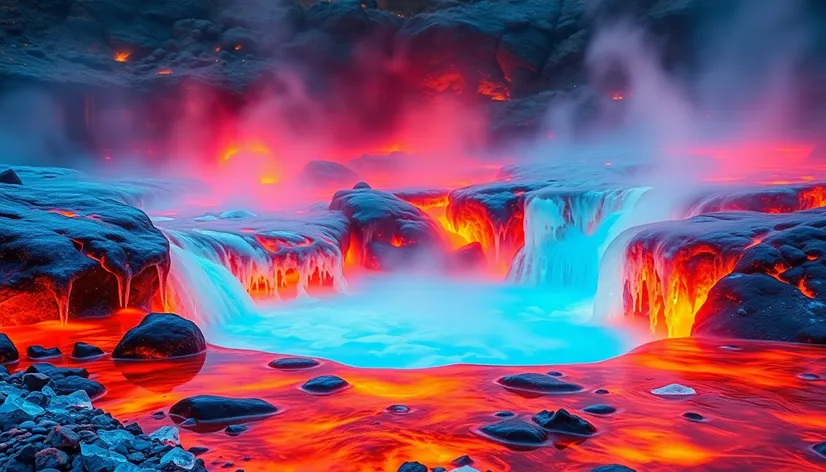 fire and ice lava