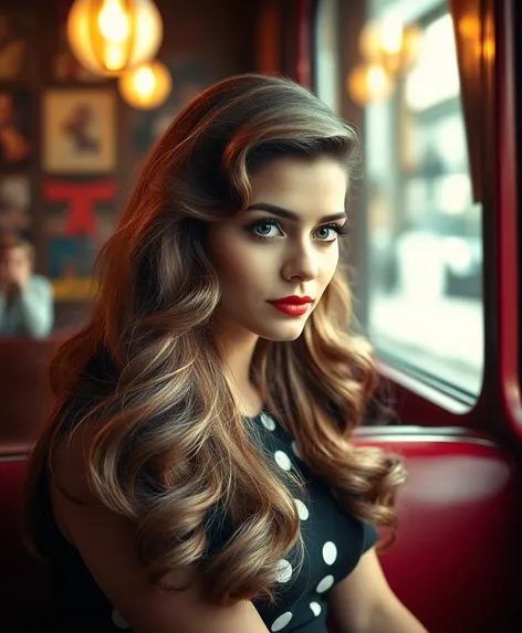 long 1950s hair