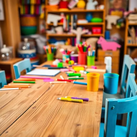 kids craft table