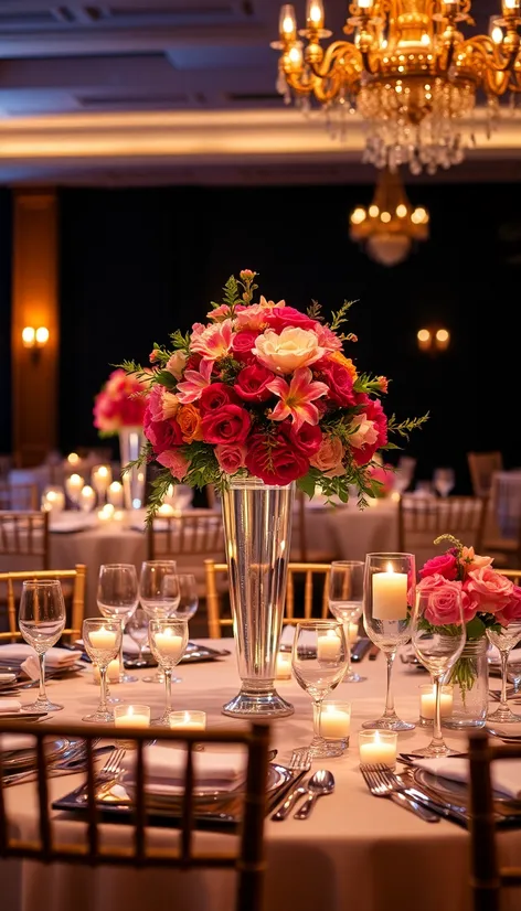 centerpieces at wedding receptions