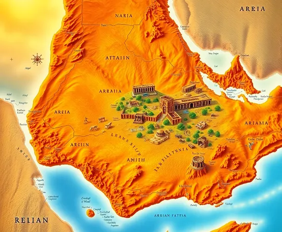 middle east map arabian