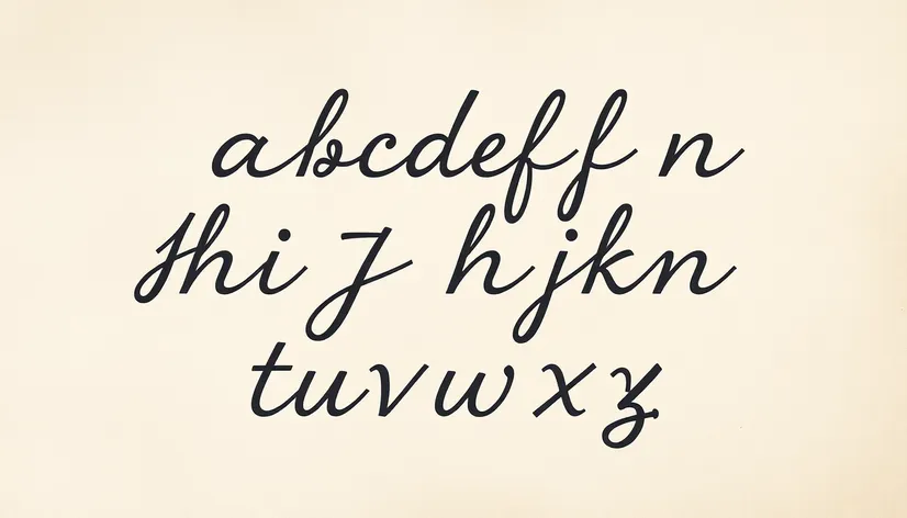 favintage]ncy cursive alphabet