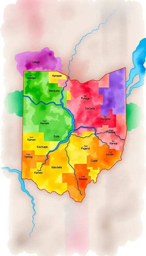 ohio river map with