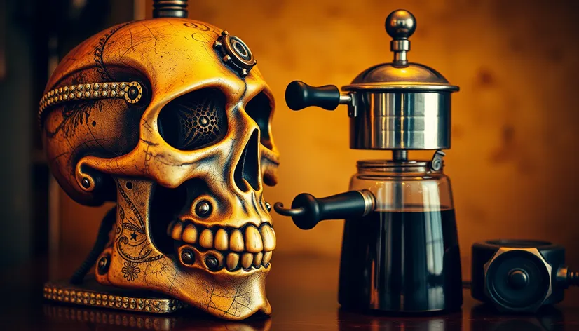 skull coffee maker