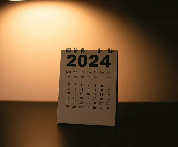 desk calendar 2024