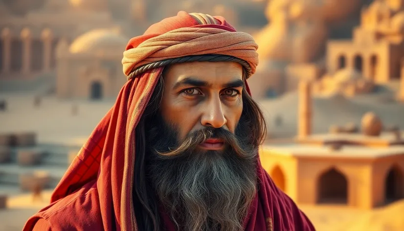 arab with long hair